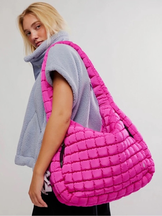 FP Movement by Free People Handbags - FP Movement Quilted Carryall Bag~ Fuschia Flirt